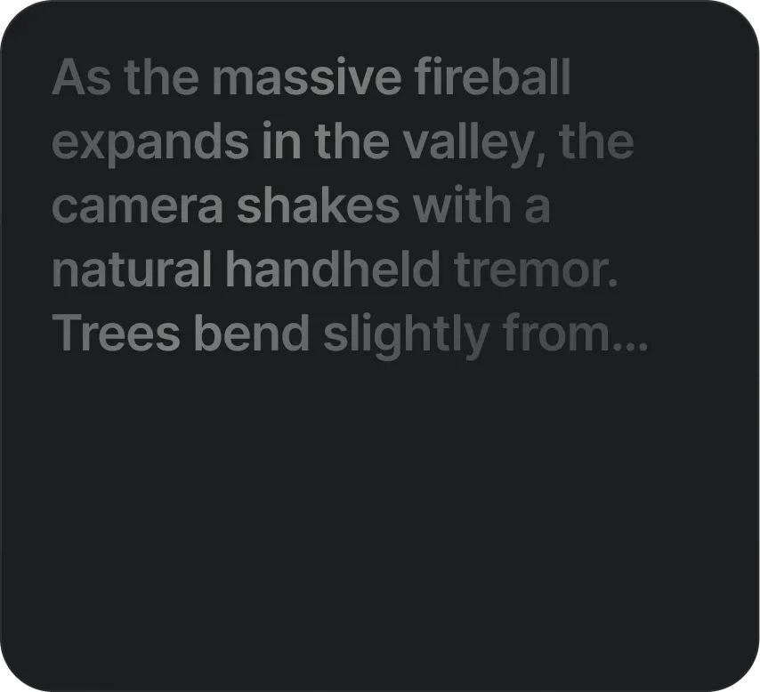 Step 2: Describe Motion, Camera Angle & Audio Style